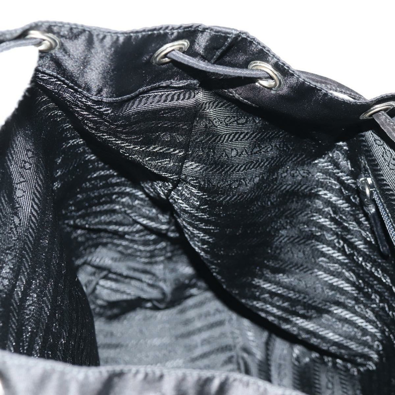 【日本直送】PRADA 雙肩包 尼龍 黑色 銀色 正品 148455V-27
