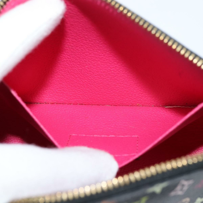 【日本直送】路易威登 Multicolor Pochette 化妝包 黑色 M47355 LV Auth 150469V-10