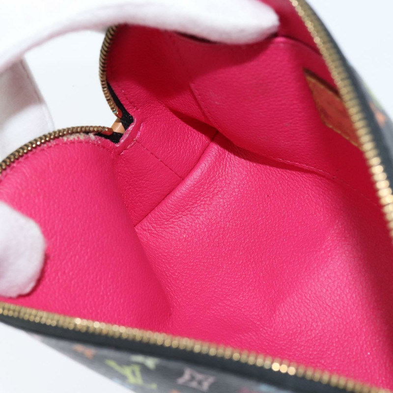 【日本直送】路易威登 Multicolor Pochette 化妝包 黑色 M47355 LV Auth 150469V-17