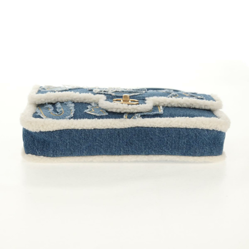 【日本直送】香奈兒鏈條單背包 牛仔藍 金色雙C標誌 正品 BA7486SM-8