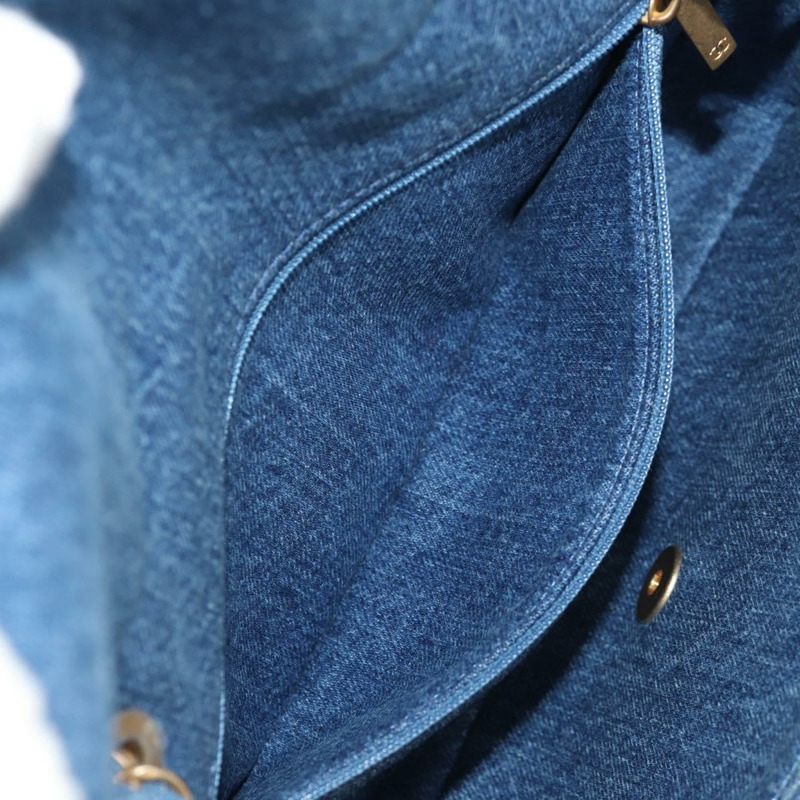 【日本直送】香奈兒鏈條單背包 牛仔藍 金色雙C標誌 正品 BA7486SM-23