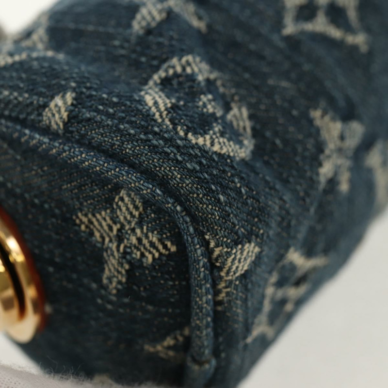 【日本直送】路易威登 Monogram Denim Trousse Speedy GM 手拿包 藍色 M95081 LV Auth 153581V-7