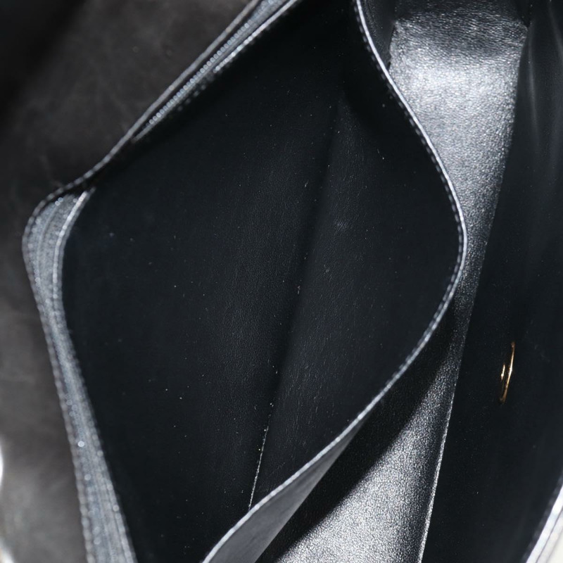 【日本直送】香奈兒 (CHANEL) 絎縫鏈條手提包,羊皮材質,黑色,金色雙C標誌,正品編號 yk19760V-24