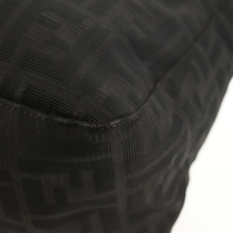 【日本直送】FENDI Zucca帆布Mamma Baguette單肩包 黑色銀色 正品 yk19531V-13