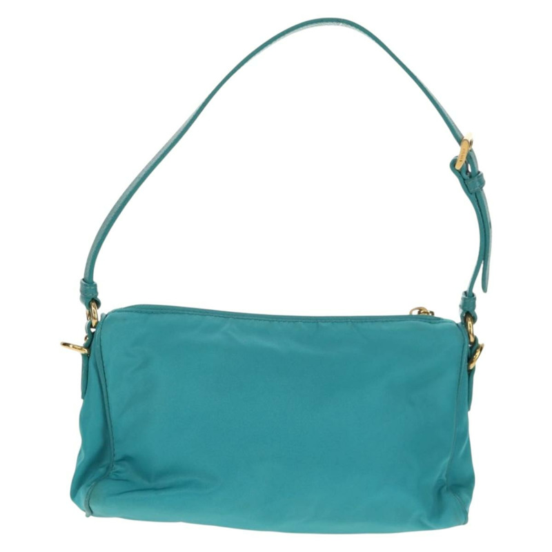 【日本直送】PRADA 尼龍藍金肩包 正品 153492V-2