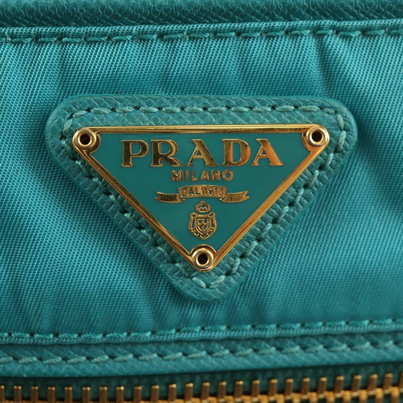 【日本直送】PRADA 尼龍藍金肩包 正品 153492V-14