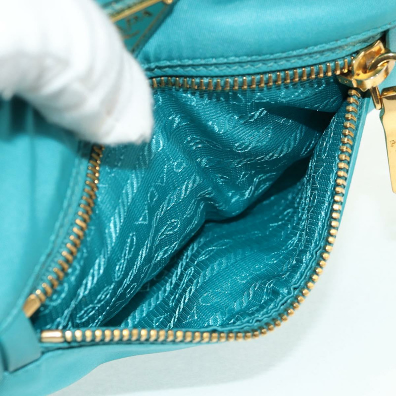 【日本直送】PRADA 尼龍藍金肩包 正品 153492V-16