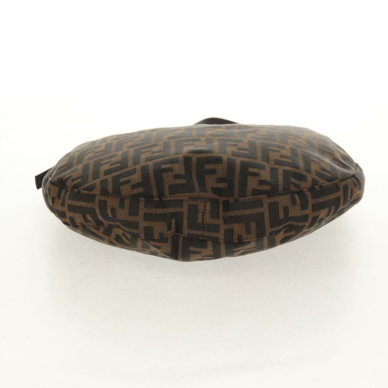 【日本直送】FENDI Zucca帆布Mamma Baguette單肩包 黑色棕色 正品 152862V-9