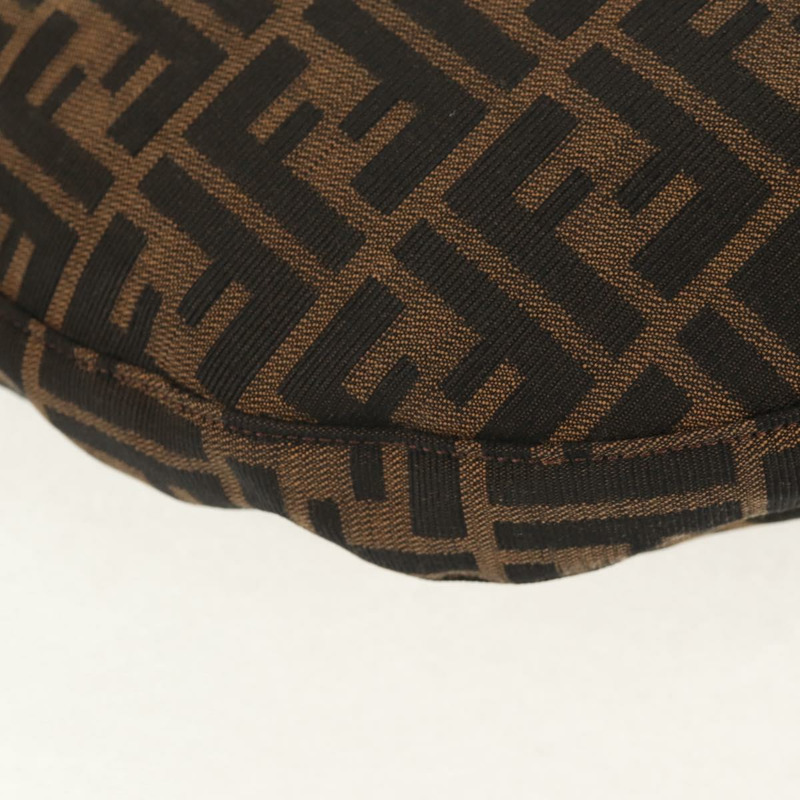 【日本直送】FENDI Zucca帆布Mamma Baguette單肩包 黑色棕色 正品 152862V-10
