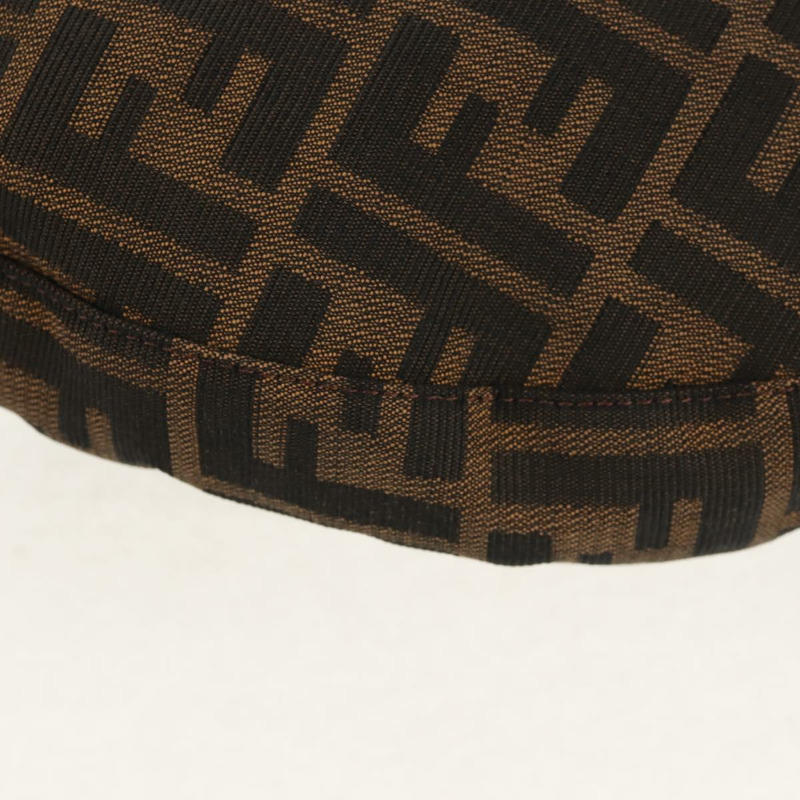 【日本直送】FENDI Zucca帆布Mamma Baguette單肩包 黑色棕色 正品 152862V-12