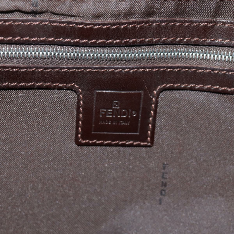 【日本直送】FENDI Zucca帆布Mamma Baguette單肩包 黑色棕色 正品 152862V-16