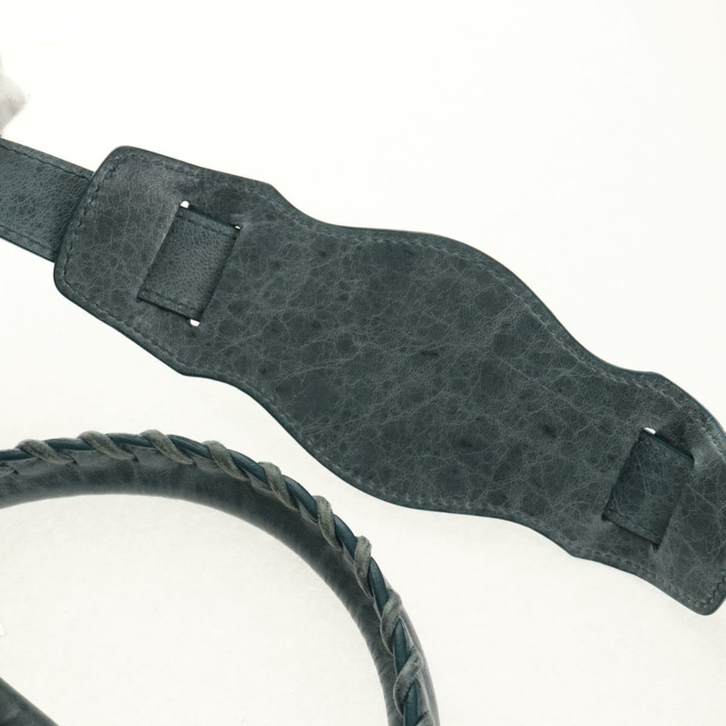 【日本直送】BALENCIAGA Twiggy 手提包，皮革材質，兩用，淺藍色，貨號 128523，正品號 150973V-11