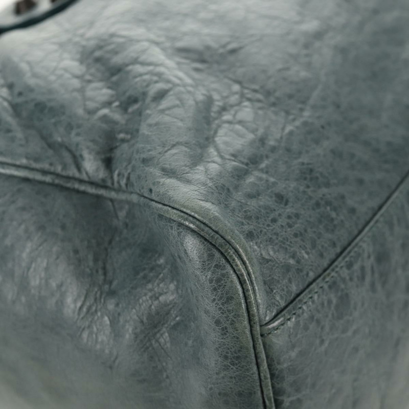 【日本直送】BALENCIAGA Twiggy 手提包，皮革材質，兩用，淺藍色，貨號 128523，正品號 150973V-15