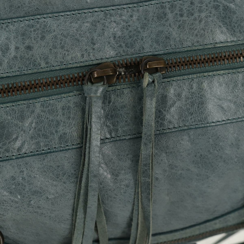 【日本直送】BALENCIAGA Twiggy 手提包，皮革材質，兩用，淺藍色，貨號 128523，正品號 150973V-21