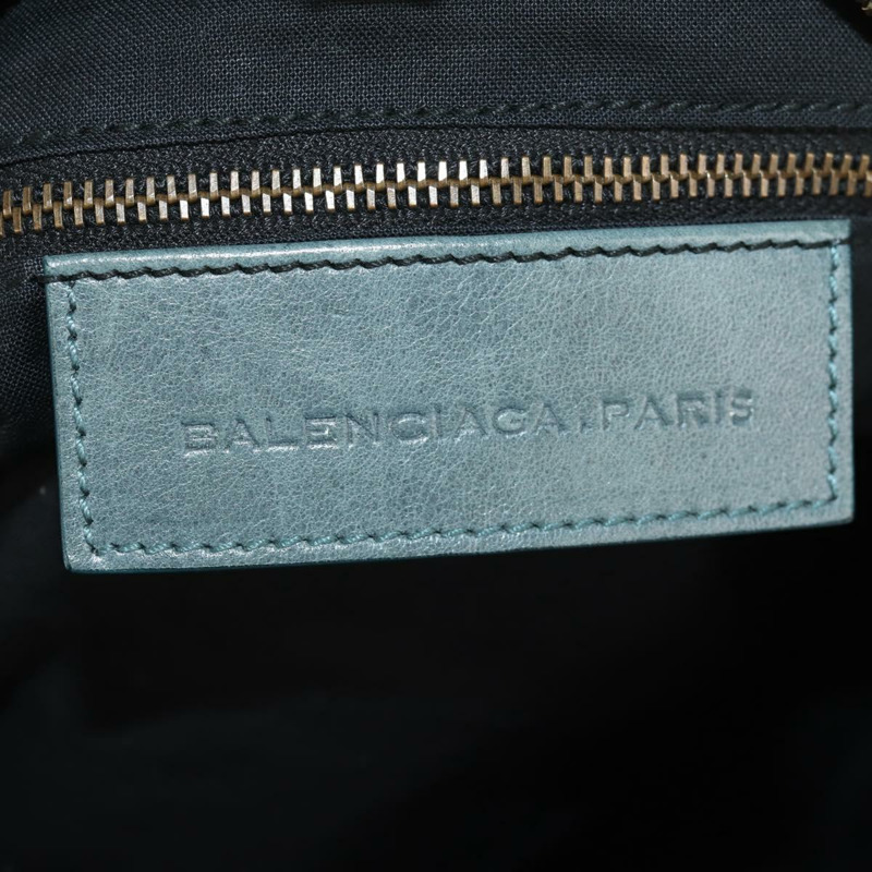 【日本直送】BALENCIAGA Twiggy 手提包，皮革材質，兩用，淺藍色，貨號 128523，正品號 150973V-22