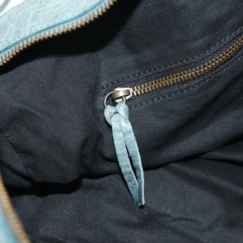 【日本直送】BALENCIAGA Twiggy 手提包，皮革材質，兩用，淺藍色，貨號 128523，正品號 150973V-26