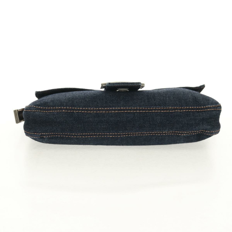 【日本直送】FENDI Mamma Baguette 單肩包 牛仔藍 海軍藍 銀色 正品 yk19890V-10
