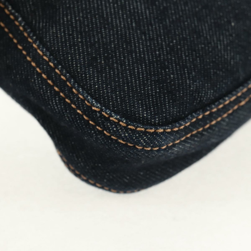 【日本直送】FENDI Mamma Baguette 單肩包 牛仔藍 海軍藍 銀色 正品 yk19890V-11