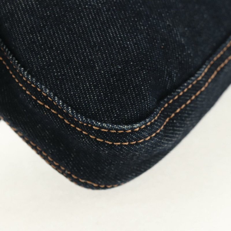 【日本直送】FENDI Mamma Baguette 單肩包 牛仔藍 海軍藍 銀色 正品 yk19890V-13