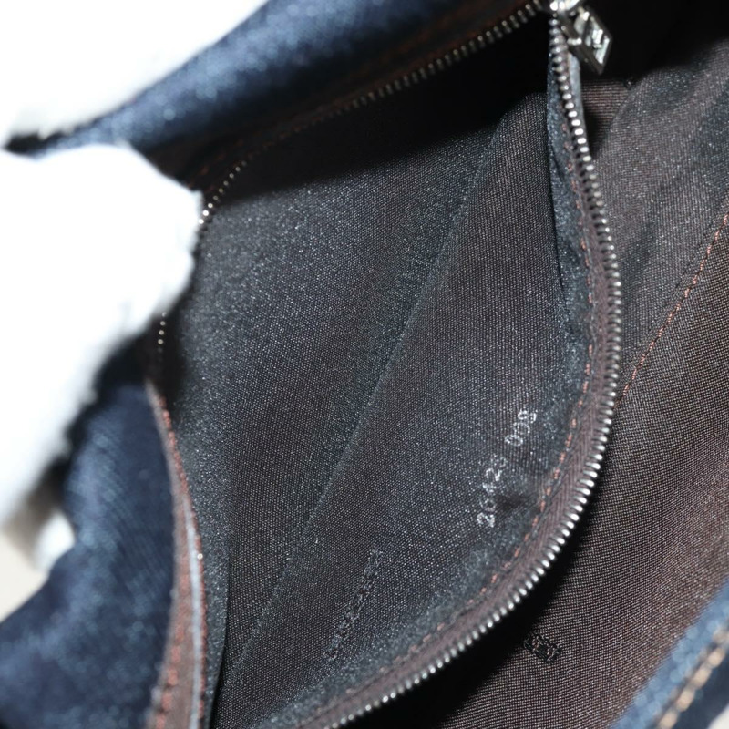 【日本直送】FENDI Mamma Baguette 單肩包 牛仔藍 海軍藍 銀色 正品 yk19890V-23