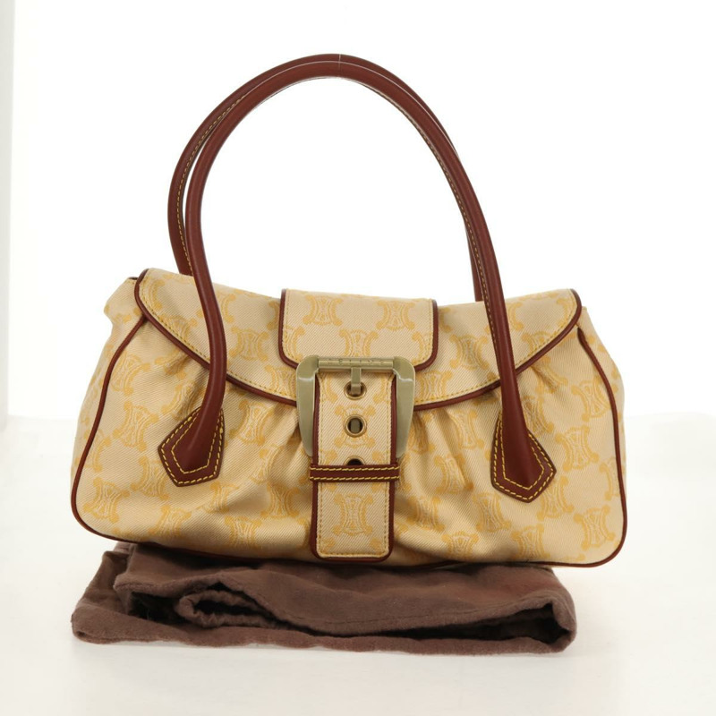 【日本直送】CELINE Paris Macadam帆布手提包 黃色 正品 155452V-24