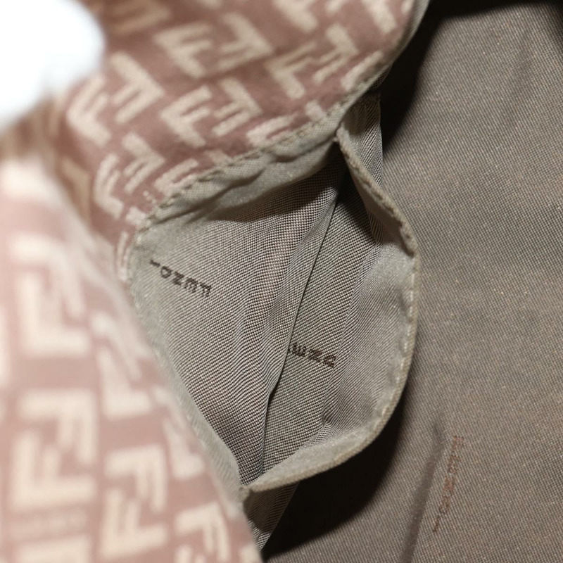 【日本直送】FENDI Zucchino 帆布迷你 Mamma Baguette 單肩包 粉紅色金色 正品 155455V-22