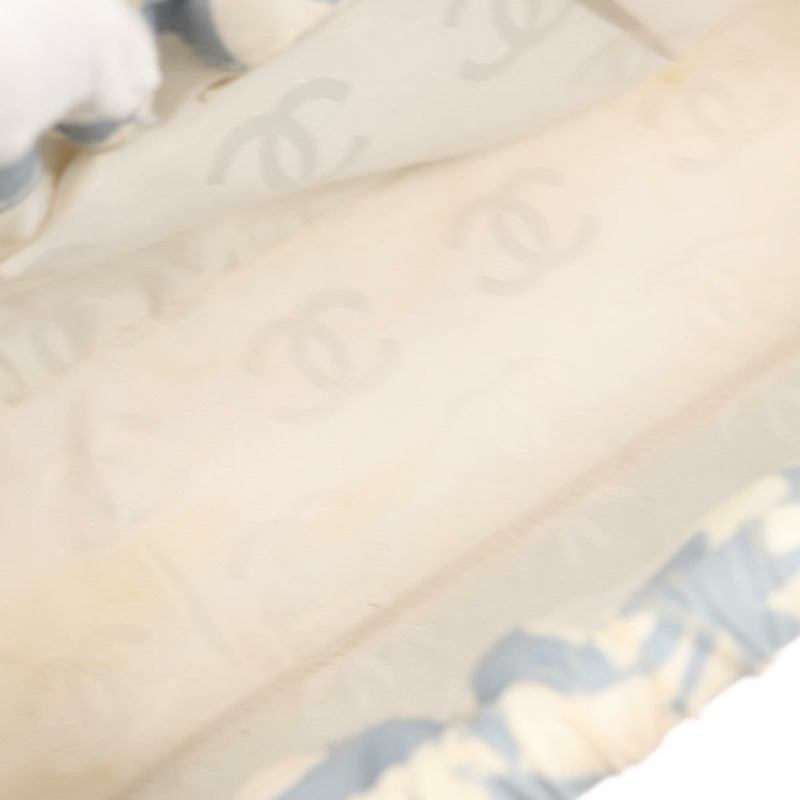 【日本直送】香奈兒鏈條單背包帆布金色淺藍色CC標誌正品 155097-8