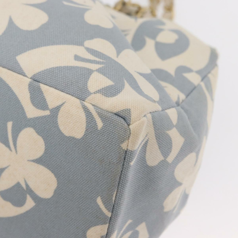 【日本直送】香奈兒鏈條單背包帆布金色淺藍色CC標誌正品 155097-14