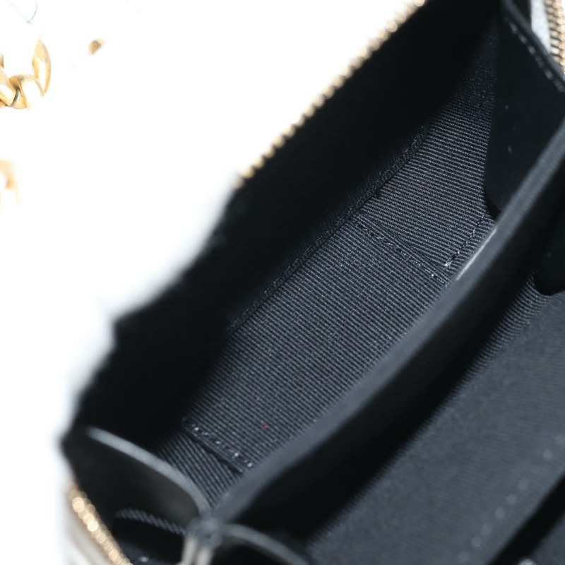 【日本直送】香奈兒 (CHANEL) 絎縫鏈條單肩包,羊皮材質,白色金色雙C標誌,正品編號 bs31458SAV-22