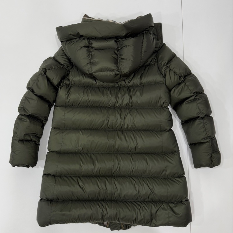 BURBERRY 軍綠色 長版羽絨外套 風衣外套 羽絨外套-10