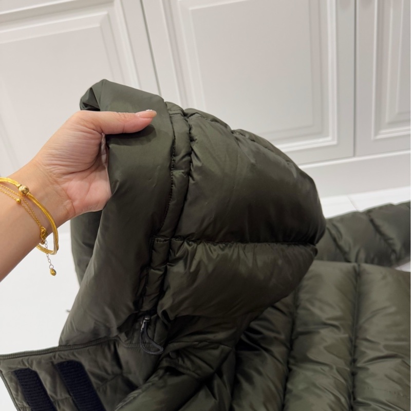 BURBERRY 軍綠色 長版羽絨外套 風衣外套 羽絨外套-13