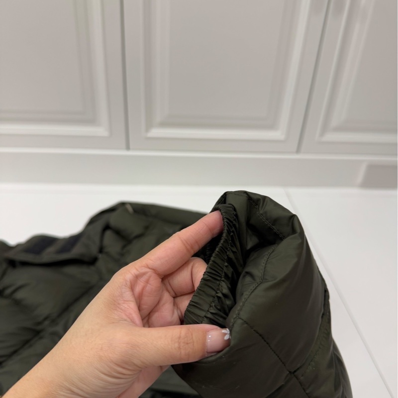 BURBERRY 軍綠色 長版羽絨外套 風衣外套 羽絨外套-16