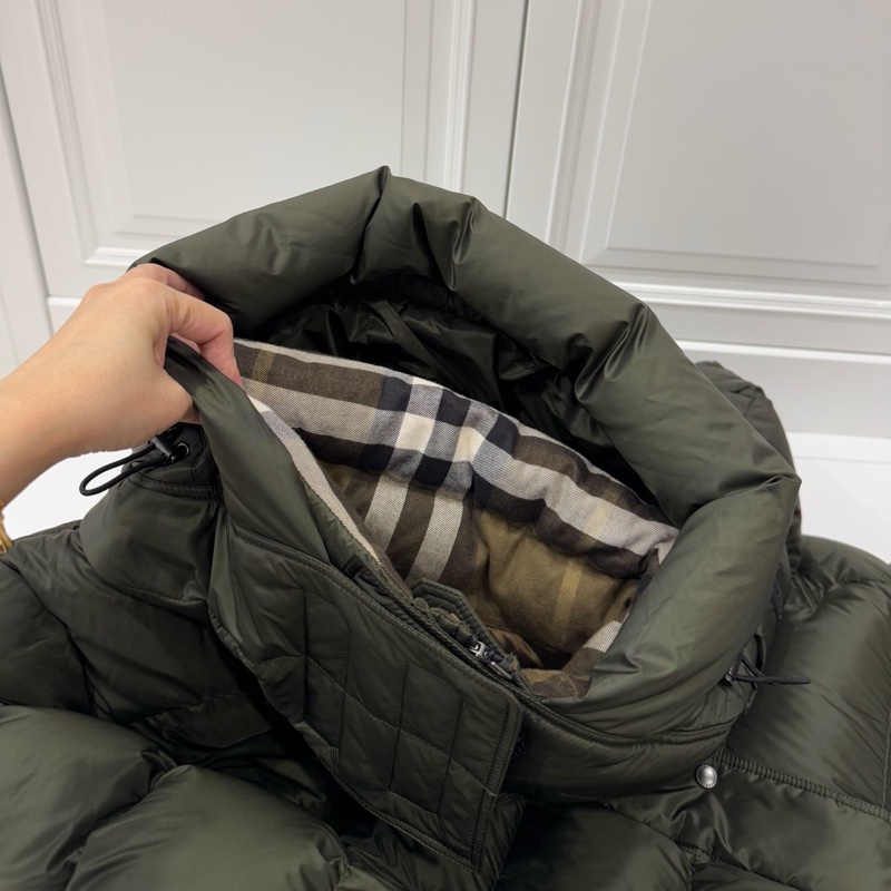 BURBERRY 軍綠色 長版羽絨外套 風衣外套 羽絨外套-24