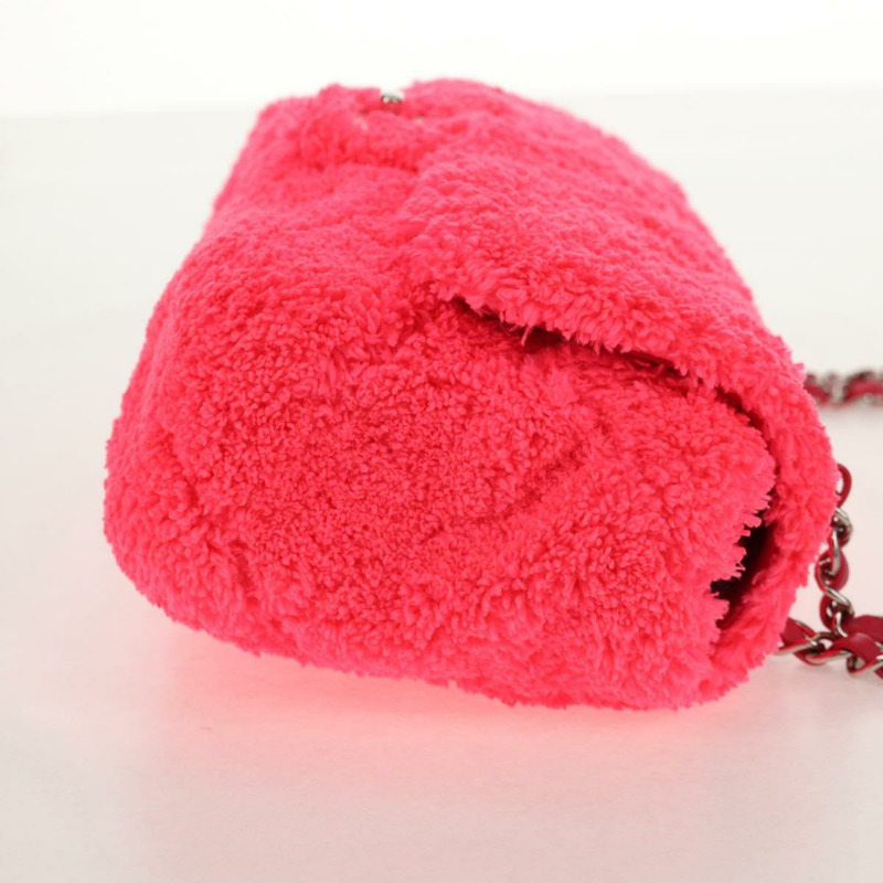 【日本直送】香奈兒 Matelasse 25 鏈條肩背包 粉紅色 銀色 CC 標誌 Auth 142100SM-3