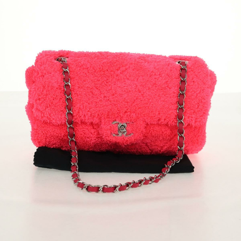 【日本直送】香奈兒 Matelasse 25 鏈條肩背包 粉紅色 銀色 CC 標誌 Auth 142100SM-11