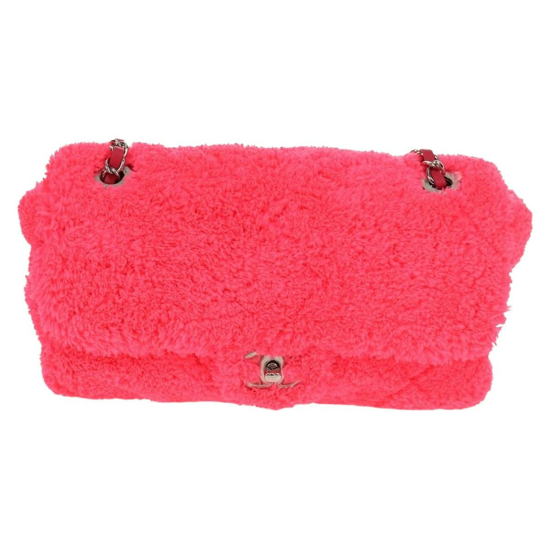 【日本直送】香奈兒 Matelasse 25 鏈條肩背包 粉紅色 銀色 CC 標誌 Auth 142100SM-12