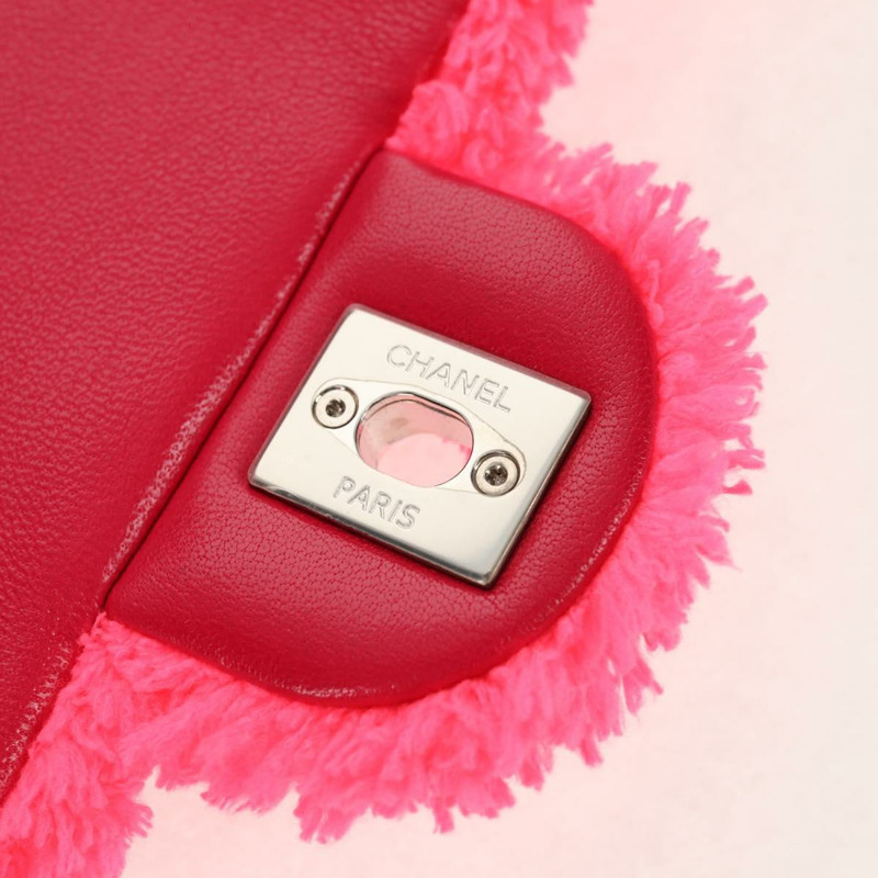 【日本直送】香奈兒 Matelasse 25 鏈條肩背包 粉紅色 銀色 CC 標誌 Auth 142100SM-21