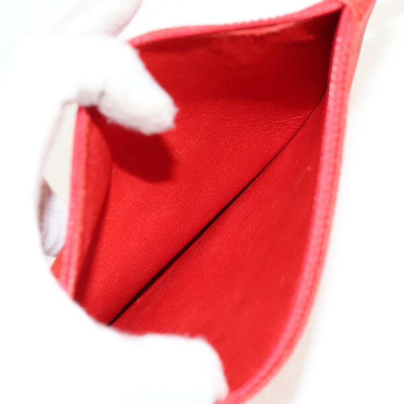 【日本直送】香奈兒山茶花鏈手提包，魚子醬紋皮革，紅色，銀色雙C標誌，正品編號142099V-23