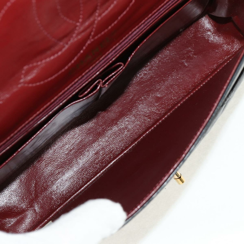 【日本直送】香奈兒 (CHANEL) Matelasse Chain Paris Limited 羊皮黑色金色雙C標誌手提包,貨號 156894A-9