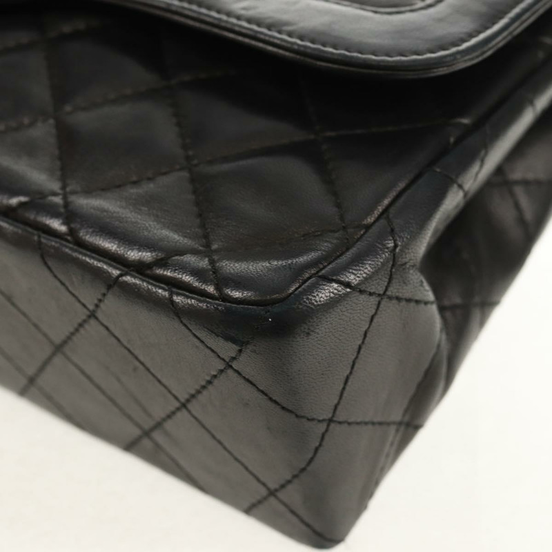 【日本直送】香奈兒 (CHANEL) Matelasse Chain Paris Limited 羊皮黑色金色雙C標誌手提包,貨號 156894A-15