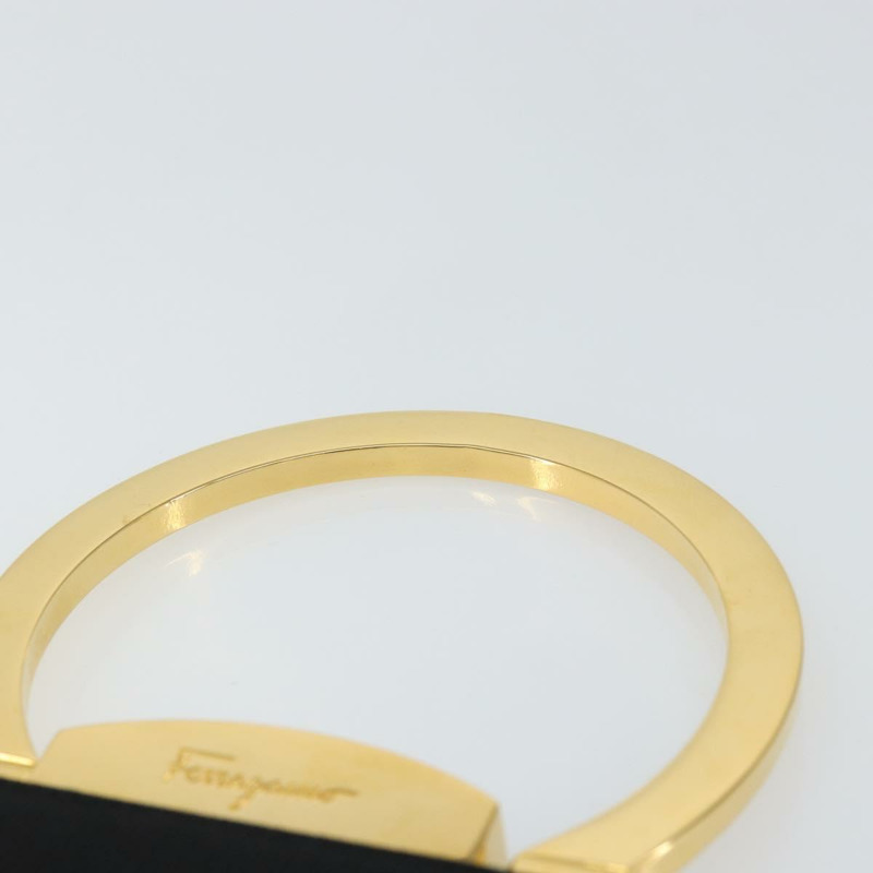 【日本直送】Salvatore Ferragamo Gancini 手提包 尼龍 黑色 金色 正品 SW1751V-7