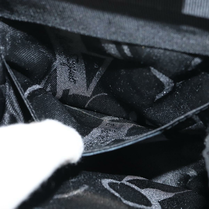 【日本直送】Salvatore Ferragamo Gancini 手提包 尼龍 黑色 金色 正品 SW1751V-19