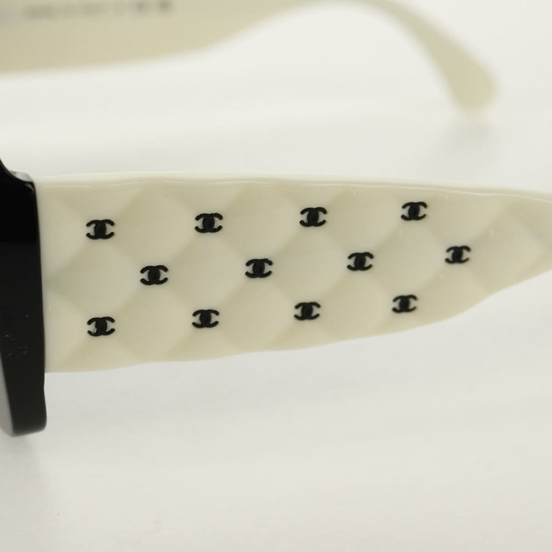【日本直送】香奈兒 COCO 標誌太陽眼鏡，塑膠材質，黑白配色，CC 標誌，正品 yk20094V-9