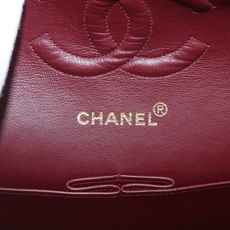 【日本直送】香奈兒 Matelasse 25 雙蓋鏈條肩背包,羊皮材質,金色 CC 標誌,正品 ka720SV-24