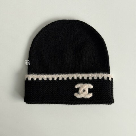 全新🖤 經典款 Chanel 香奈兒 鋸齒雙C毛帽
