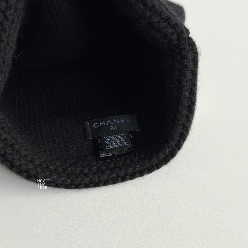全新🖤 經典款 Chanel 香奈兒 鋸齒雙C毛帽-4