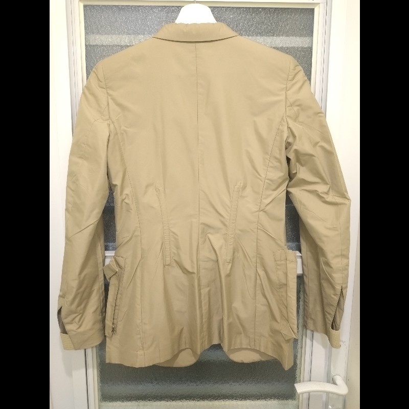 Prada 駝色抓皺口袋外套-2