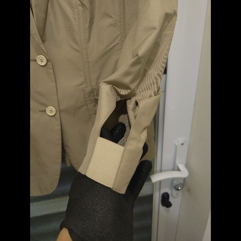 Prada 駝色抓皺口袋外套-6