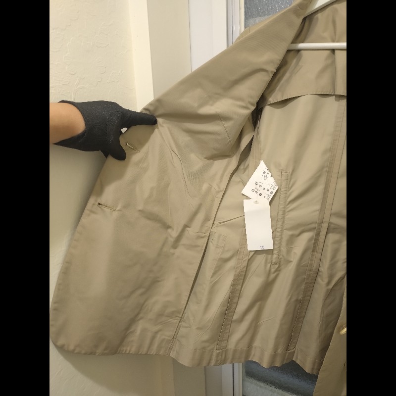 Prada 駝色抓皺口袋外套-12