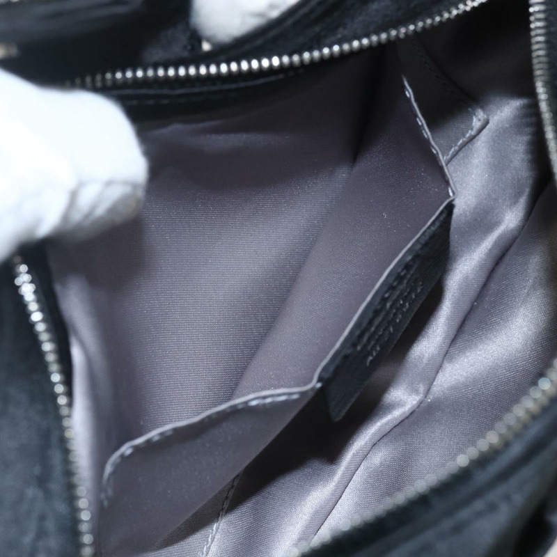 【日本直送】Salvatore Ferragamo Gancini 鏈條肩包 緞面黑色銀色 正品 156969V-20